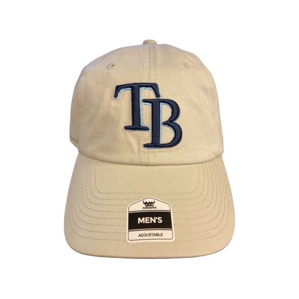 Tan/Tampa Bay Rays - Genuine Merchandise Men's MLB Stitch Logo Adjustable Baseba